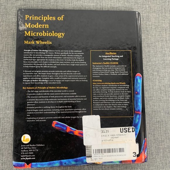 Principles of Modern Microbiology Hardcover Book Good Pre-Owned Condition - Picture 8 of 12